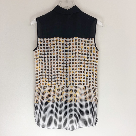 Kenneth Cole | High Low Sleeveless Leopard Top XS - Picture 4 of 5